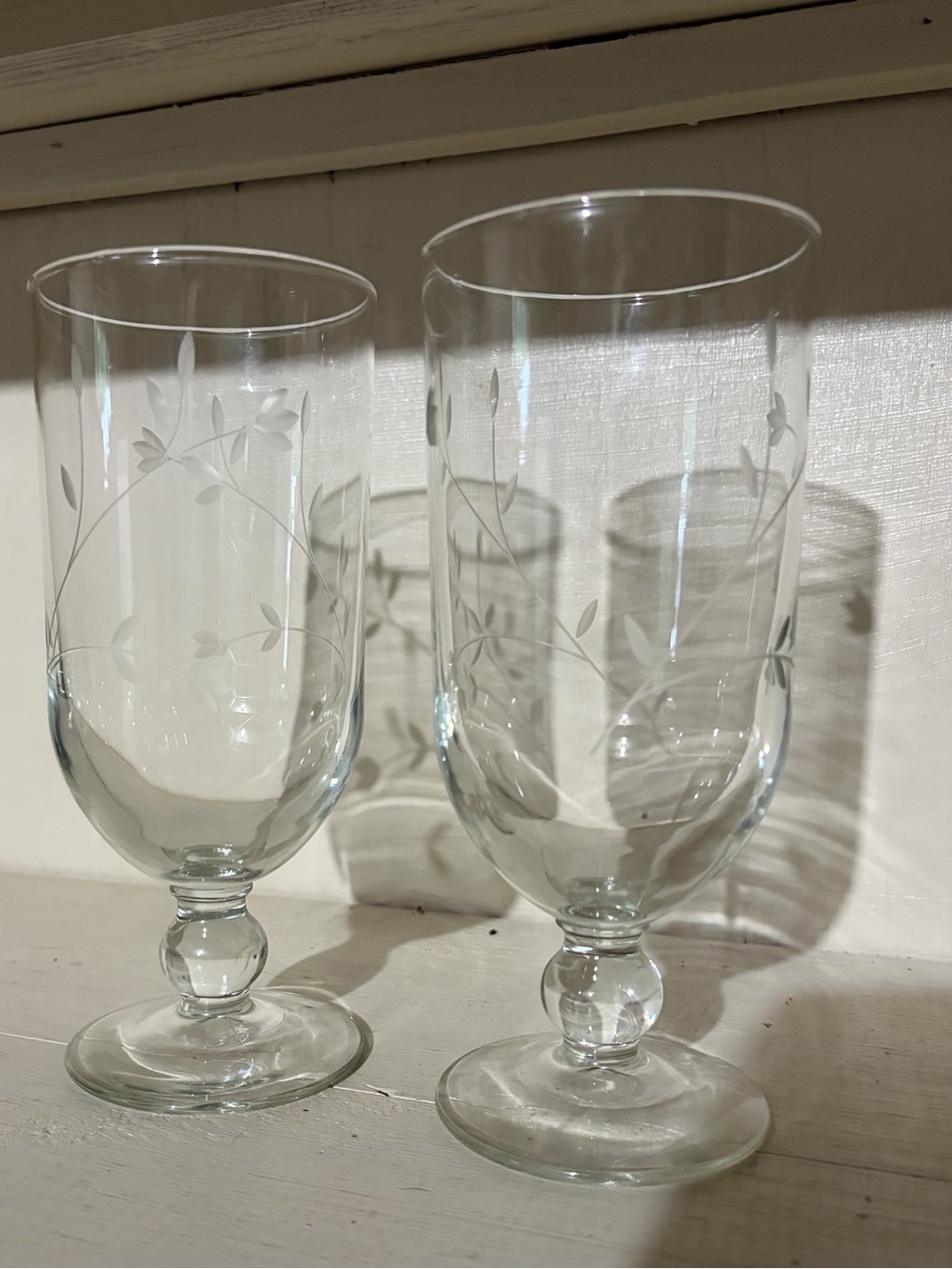 Princess Moderna by PRINCESS HOUSE Set of 2 Tall Ice Tea Glasses Vintage Perfect